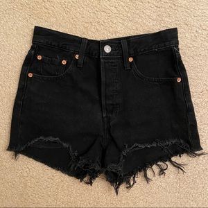 Levi Black Denim Shorts